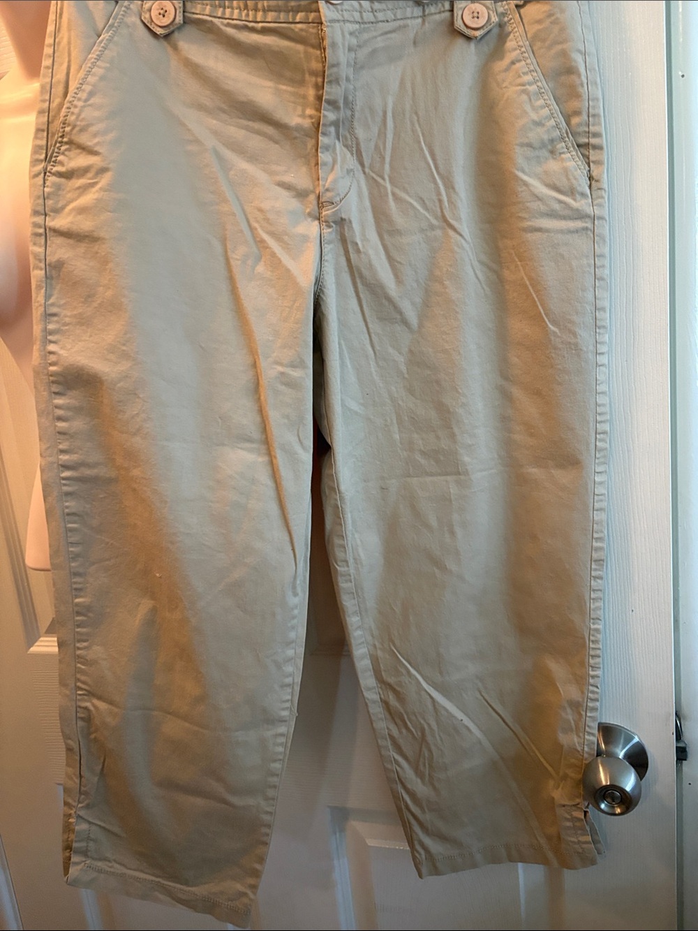 White Stag Tan Chino Capri Pants